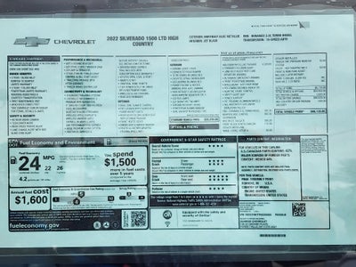 2022 Chevrolet Silverado 1500 LTD High Country